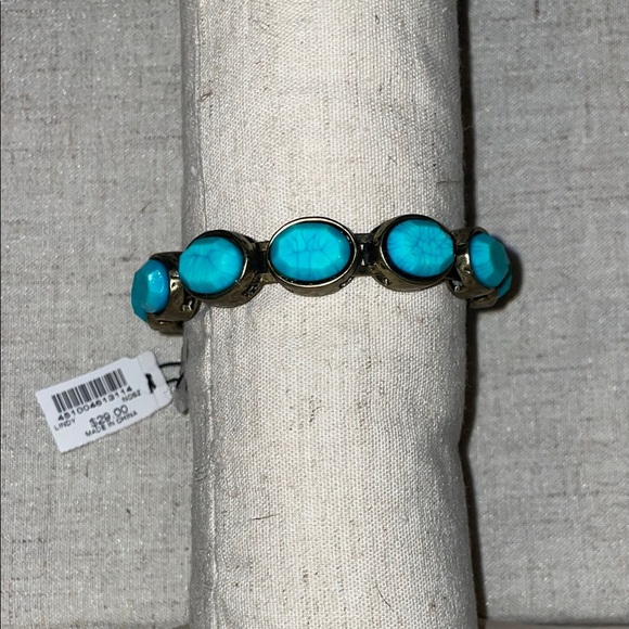 Chico's Blue and Gold Bracelet with Elegant Design - Picture 1 of 4